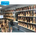 Retail Shop Wig Display Fixture Wall Mounted Wig Furniture Display Hair Store Showcase Wig Stand Display Rack